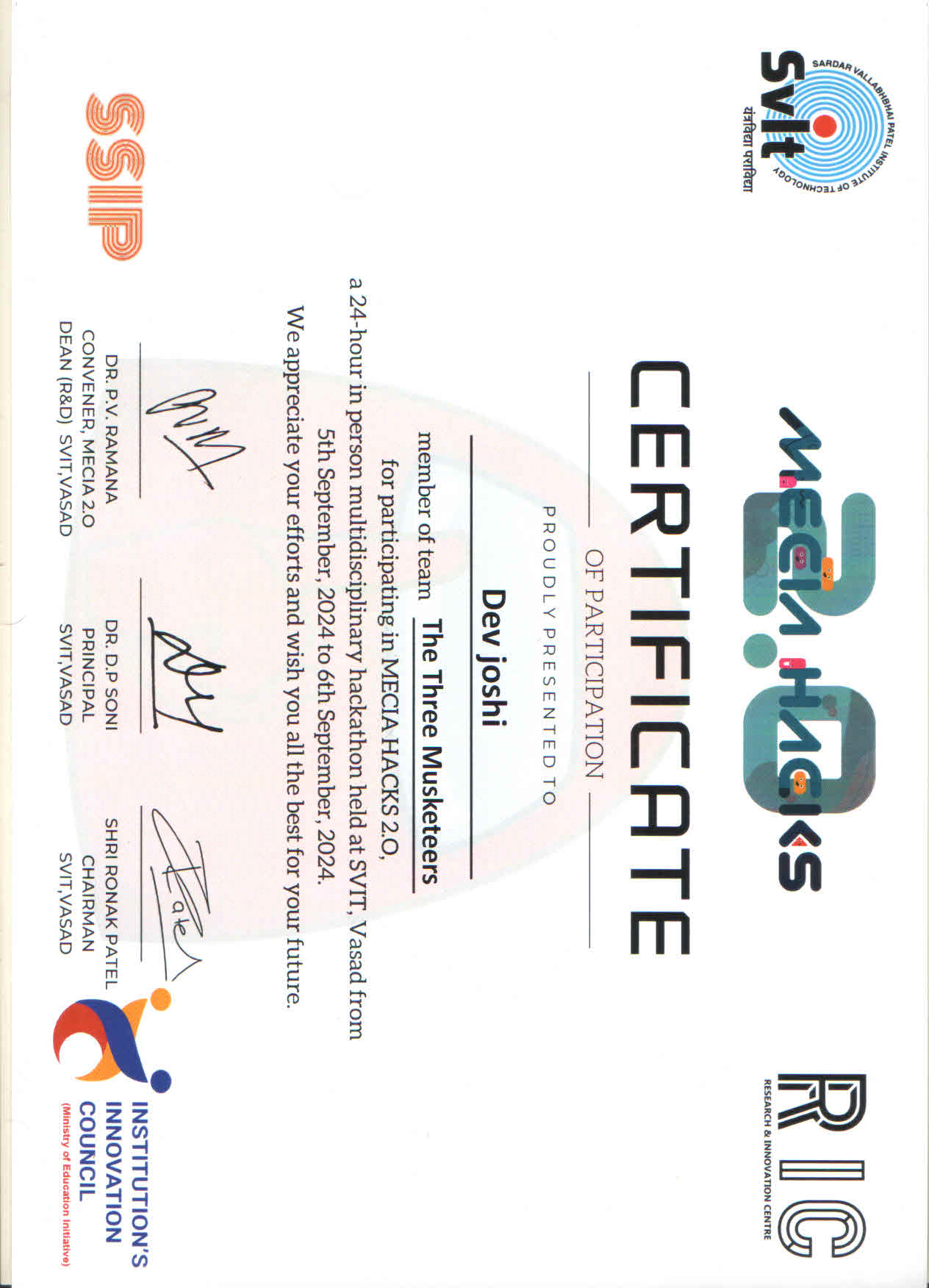 Certificate 2